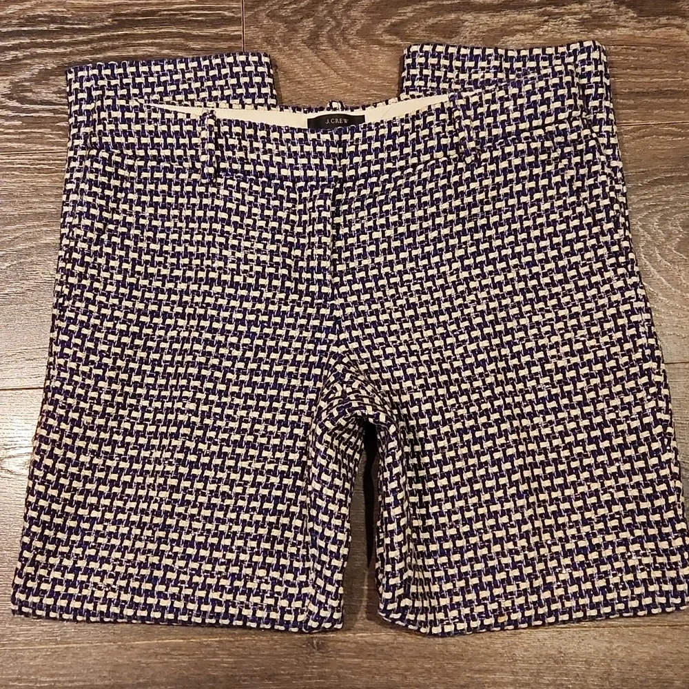 ❤️ J CREW WOVEN TWEED CAFE CAPRI SLIM CROP PANTS / TROUSERS, 0 (25)